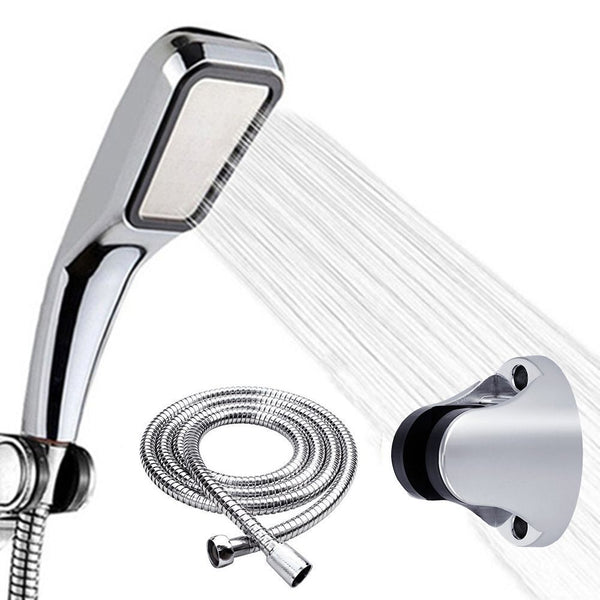 Water Saving Rainfall Shower Hose Shower Holder Handheld Shower Head Set
