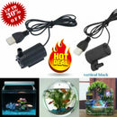 USB Small Water Mini Ultra Mute Submersible Pump 1 Pump Oxygen M~ 5V U3A9