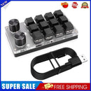 Macro Bluetooth-compatible Keyboard Programmable Mechanical Keypad (Black)