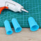 Matefield Anti-Slip Hot Glue Gun Fingerguard Silicone Finger Guard, Blue