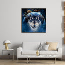 5D DIY Diamond Painting Full Round Drill Animal Wolf Wall Decor Rhinestone