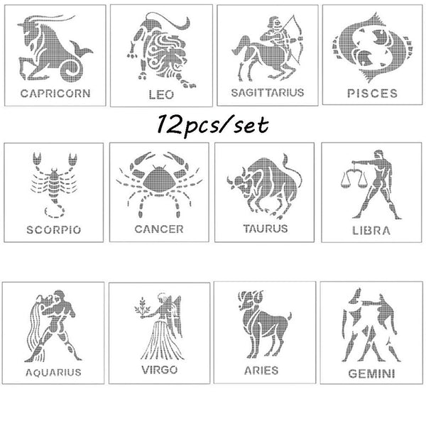DIY Craft Scrapbooking Layering Stencils Constellations Embossing Template