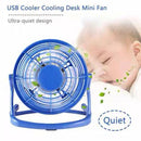 Mini USB Desk Fan Super Quiet Portable Cooling Air Cooler For Computer Laptop