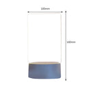 Transparent Acrylic Table Night Light DIY Message Board Home Lamp (Round) Newly