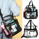 Travel Clear Bag Transparent Tote Bag Stadium Approved Adjustable Strap
