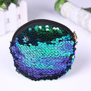 Multi Sequins Coin Wallet Women Change Purse Girl Round Clutch Bags (Green)