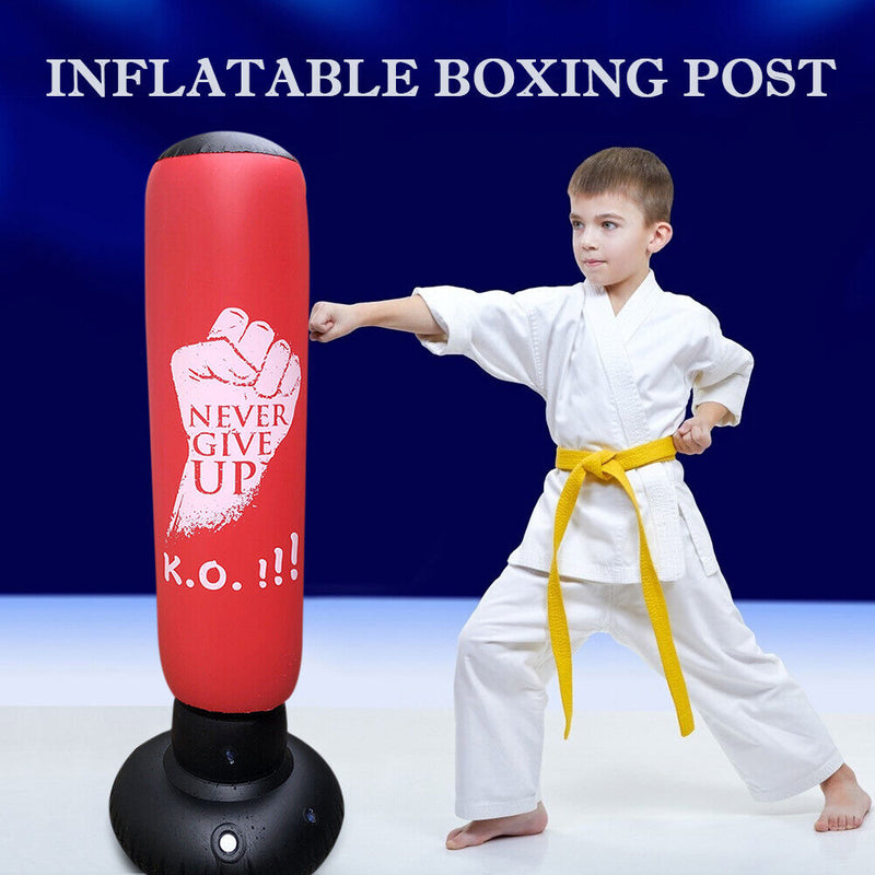 Inflatable Punch Fight Boxing Bag Tumbler Child Practice Boxing Column Sandbags