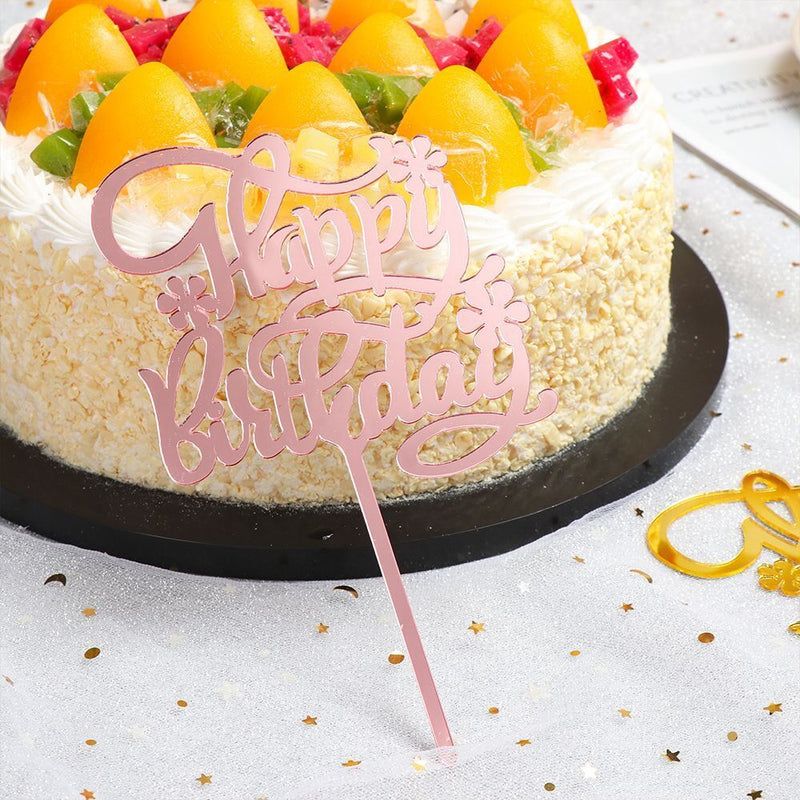Wedding Decoration Acrylic Decor Cake Topper Party Supplies Happy Birthday