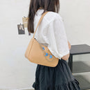 Retro Butterfly Chain PU Leather Shoulder Underarm Bag Women Casual Small P