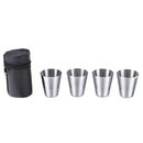 30ml Outdoors Portable Stainless Steel 1oz Wine Cup with Cup Case