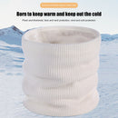 Unisex Solid Color Knitted Scarves Winter Elastic Double-Layer Scarf Neck Cov