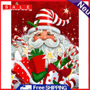 Gift Santa Claus Colouring Oil Canvas Pictures Hand Painted Paint By Numbers Kit