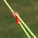 20pcs Outdoor Camping Tent Parachute Cord Rope Buckle Cord Buckle Fastener Ki