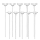 Long Balloon Sticks &Cups in Transparent Color Birthday Wedding Access DIY L7A9