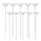 Long Balloon Sticks &Cups in Transparent Color Birthday Wedding Access DIY L7A9