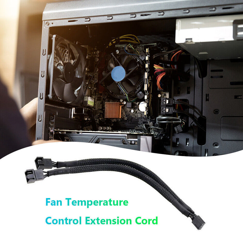 30cm 4pin PC Case CPU Fan Extension Adapter Cable Cooling System Accessories