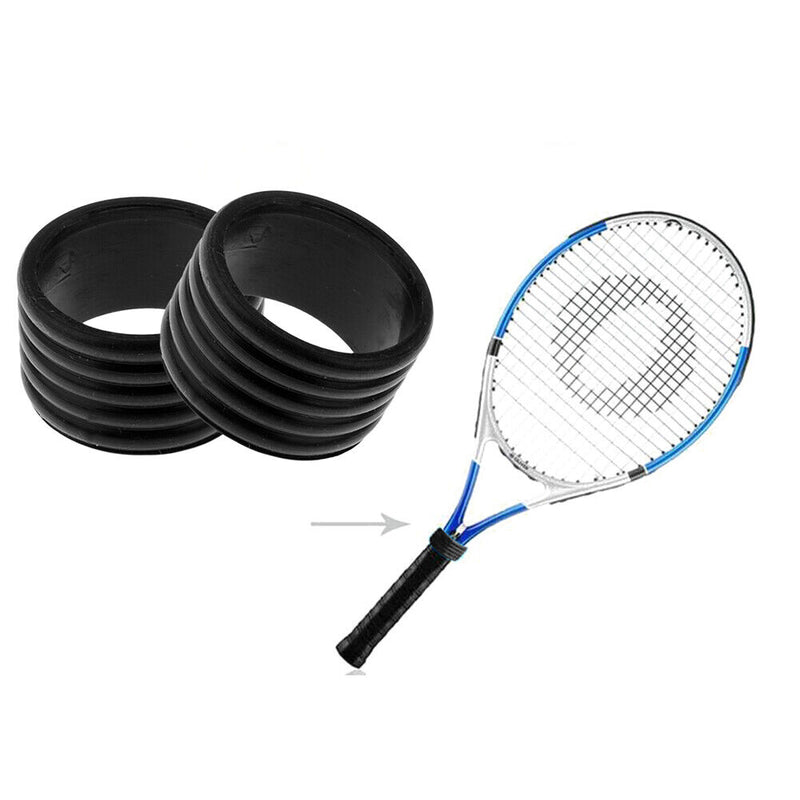 5pcs Tennis Racket Handle Ring Reusable Badminton Racquet Grip Band Overgri