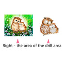 Akaddy 5D DIY Diamond Painting Cute Birds Cross Stitch Embroidery Rhinestone Mosaic Kit