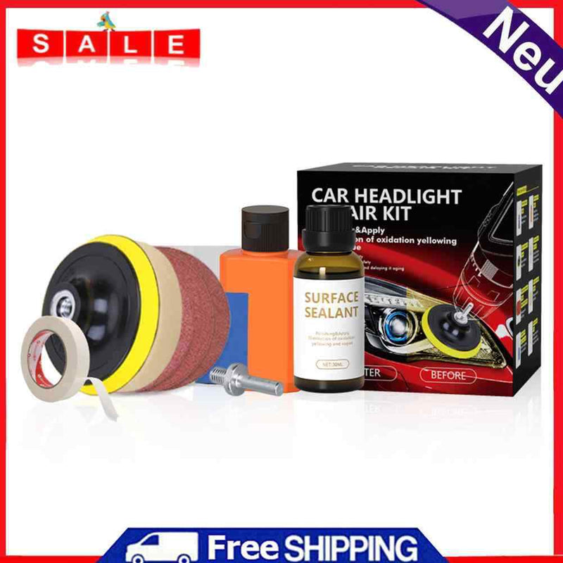 Car Headlight Repair Tool Set Car Headlight Restoration System -