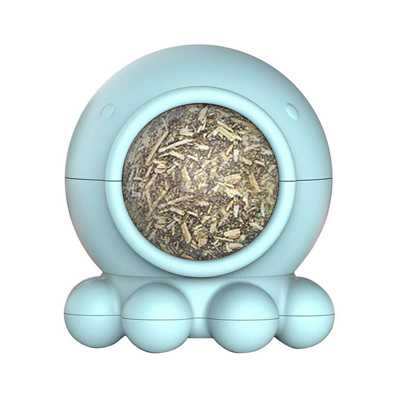 #A Octopus Shaped Catnip Cat Toys 360 Degree Rotating Catnip Ball Toys Pet Suppl