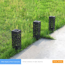 Solar Waterproof Hollow Lamp Lawn Stakes Sensor Garden Light (Warm White) Newly