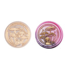#A Round Mushroom Sealing Wax Stamp Head Fire Paint for Wedding Invitations Card