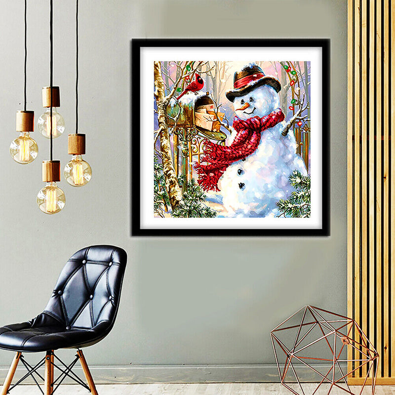 5D DIY Full Drill Diamond Painting Christmas Snowman Cross Stitch (B1450) Newly
