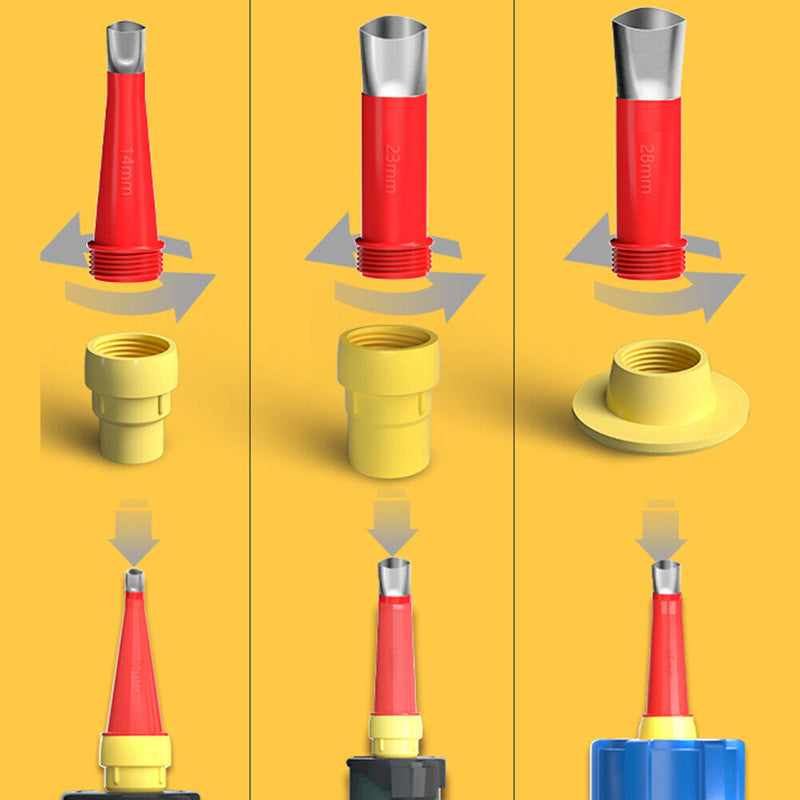 Caulking Caulk Nozzle Applicator with Base Kits Sealant Finishing Tools Newly