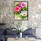 16x20 inch Oil Painting By Numbers Three Flowers DIY Canvas Drawing Set No Frame