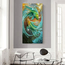 Two Fish Oil Paint By Numbers Kits Canvas Picture Wall Art DIY Craft Coloring