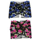 Stretchy Women Girls Magic Beads Double Hair Comb Hair Combs Clips Elasticity