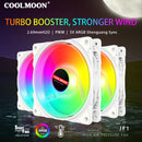 COOLMOON Case Fan Hydraulic Bearing Adjustable Speed Silent Computer Access