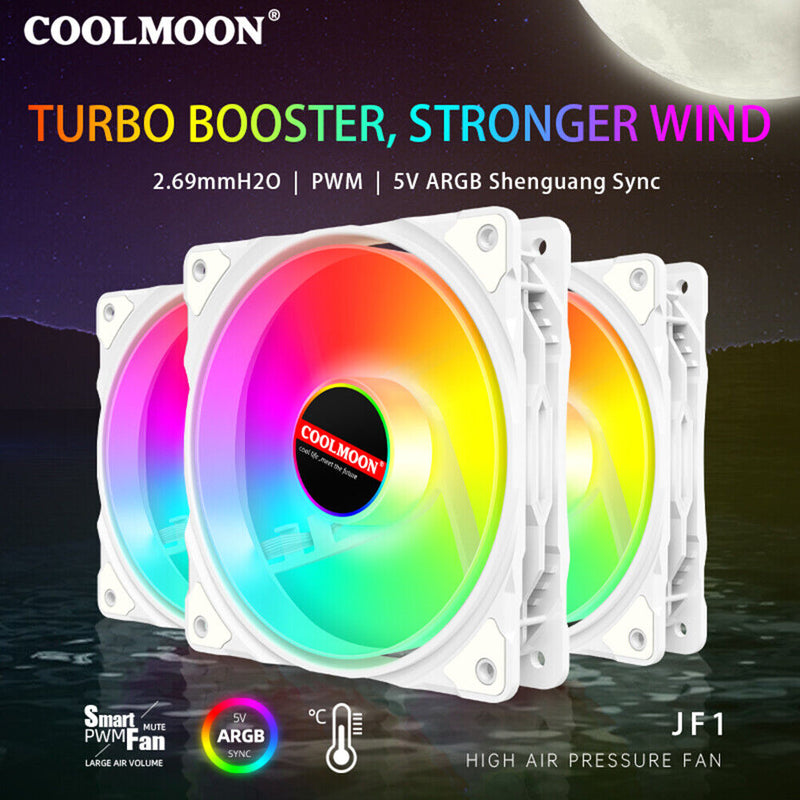 COOLMOON Case Fan Hydraulic Bearing Adjustable Speed Silent Computer Access