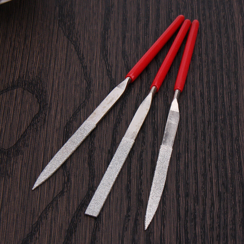 10Pcs Guitar Violin Zither Diamond File Needle Handle Files Instrument DIY Newly