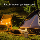 Gas Canister Cover Gas Tank Holder Storage Bag for Camping (Khaki L) Newly