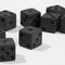 Dice Standard Six Sided Dices Set Non-printed Points Black Dice Game Accessory