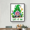 DIY Diamond Painting Flower Faceless Gnome 5D Drawing Full Round Drill Kit Gift