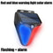 Home Solar Power Alarm Lamp Security System Warning Indicator Theft Flash Light