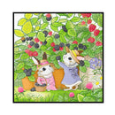 Partial Embroidery DIY 11CT Cute Rabbits Cotton Thread Cross Stitch Print Kit