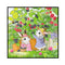 Partial Embroidery DIY 11CT Cute Rabbits Cotton Thread Cross Stitch Print Kit