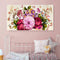 Peony Full Cross Stitch 11CT Cotton Thread Printed Embroidery Kits Hanging Decor