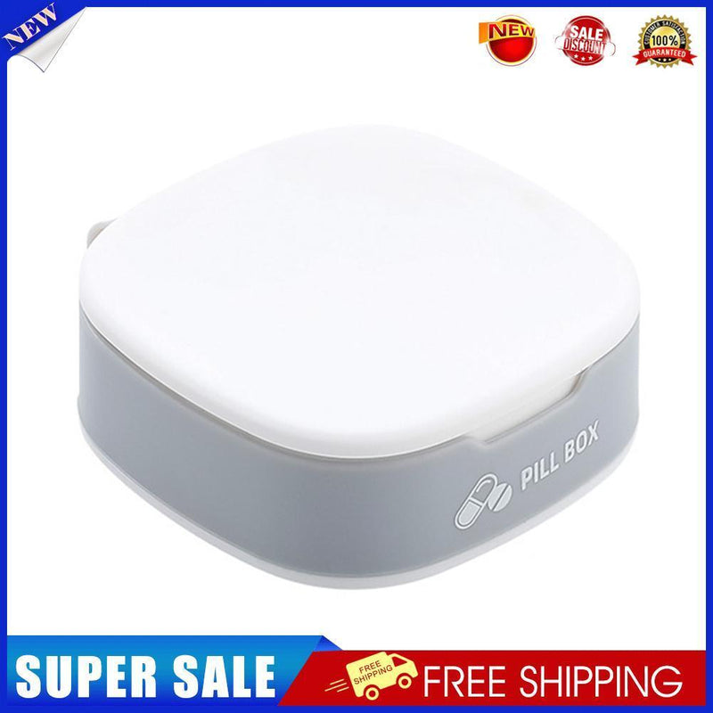 Portable Mini Pill Box Tablet Medicine Dispenser Case Organizer (Grey)