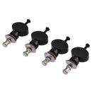 4pcs String Tuning Pegs Machine Heads for Ukulele 4-String Guitar (Black) Newly
