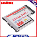 54mm to Dual 2 USB 3.0 Converter Express Card NEC Adapter for Windows XP/Vista/7