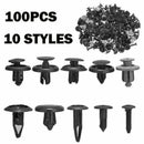 100PCS Trunk Screw Rivets Set Car Bumper Fender For Auto Plastic Sale P5E1 F7T5