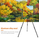 63 inch Artist Easel Adjustable Aluminum Alloy Easel with Carry Bag (Black)