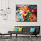 Painting By Numbers Kit DIY Colorful Flowers Canvas Oil Art Picture Craft