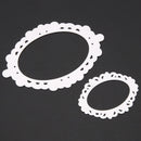 2pcs Oval Cutting Dies Album Decor Scrapbooking DIY Template Lace Newly
