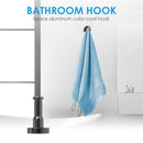 Wall Hook Cloth Hanger Bathroom Kitchen Towel Clothes Coat Aluminum Metal Hooks