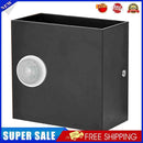 Modern LED Wall Light PIR Motion Sensor Indoor Outdoor (Black White Lamp)